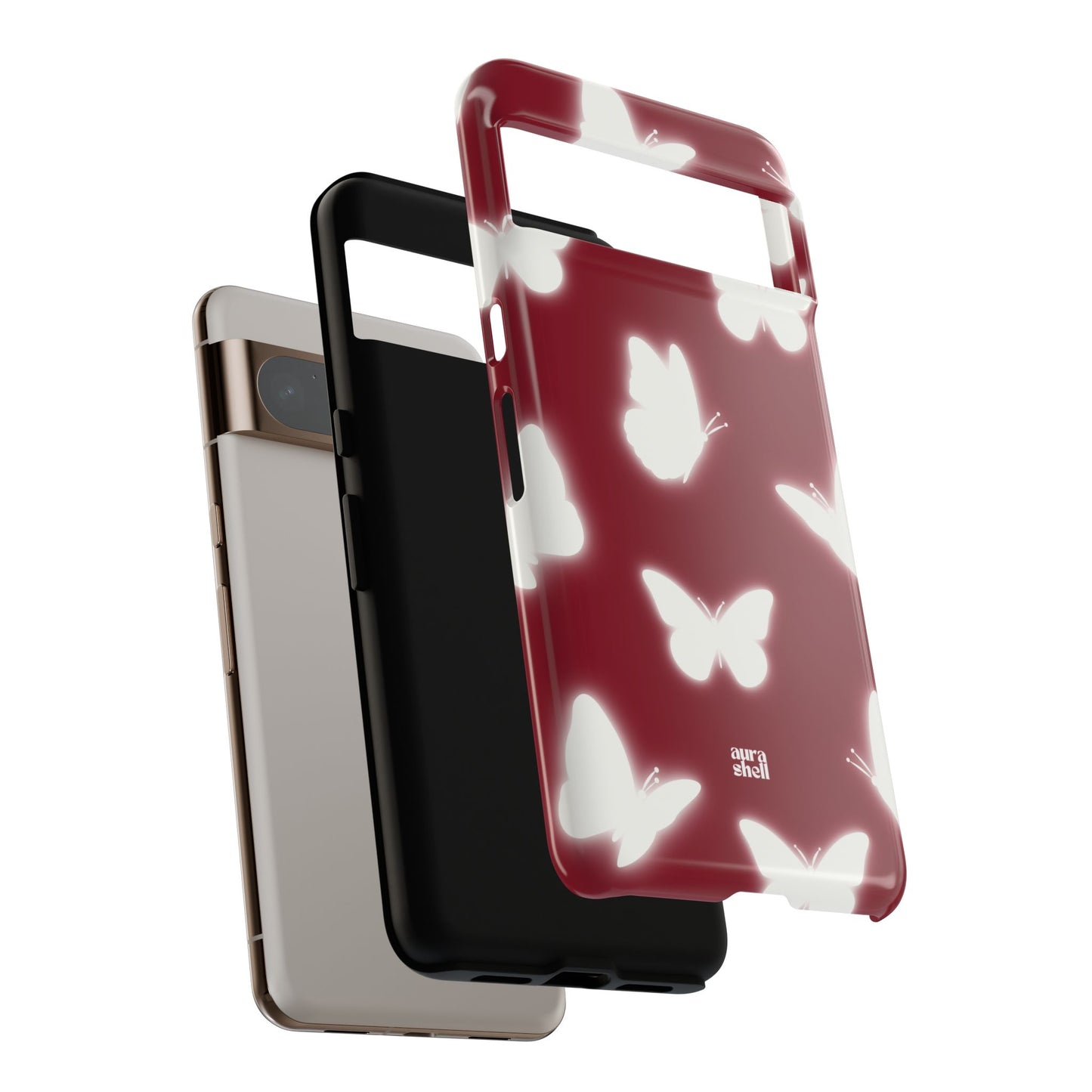 Butterflies in Red Wine Google Pixel Case