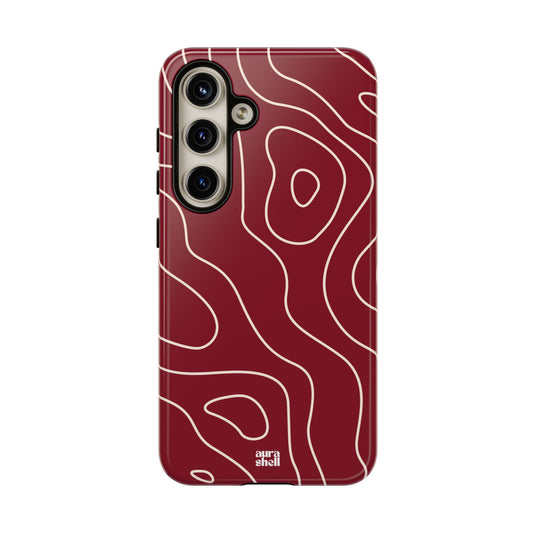 Minimalist in Red Wine Samsung Galaxy Case