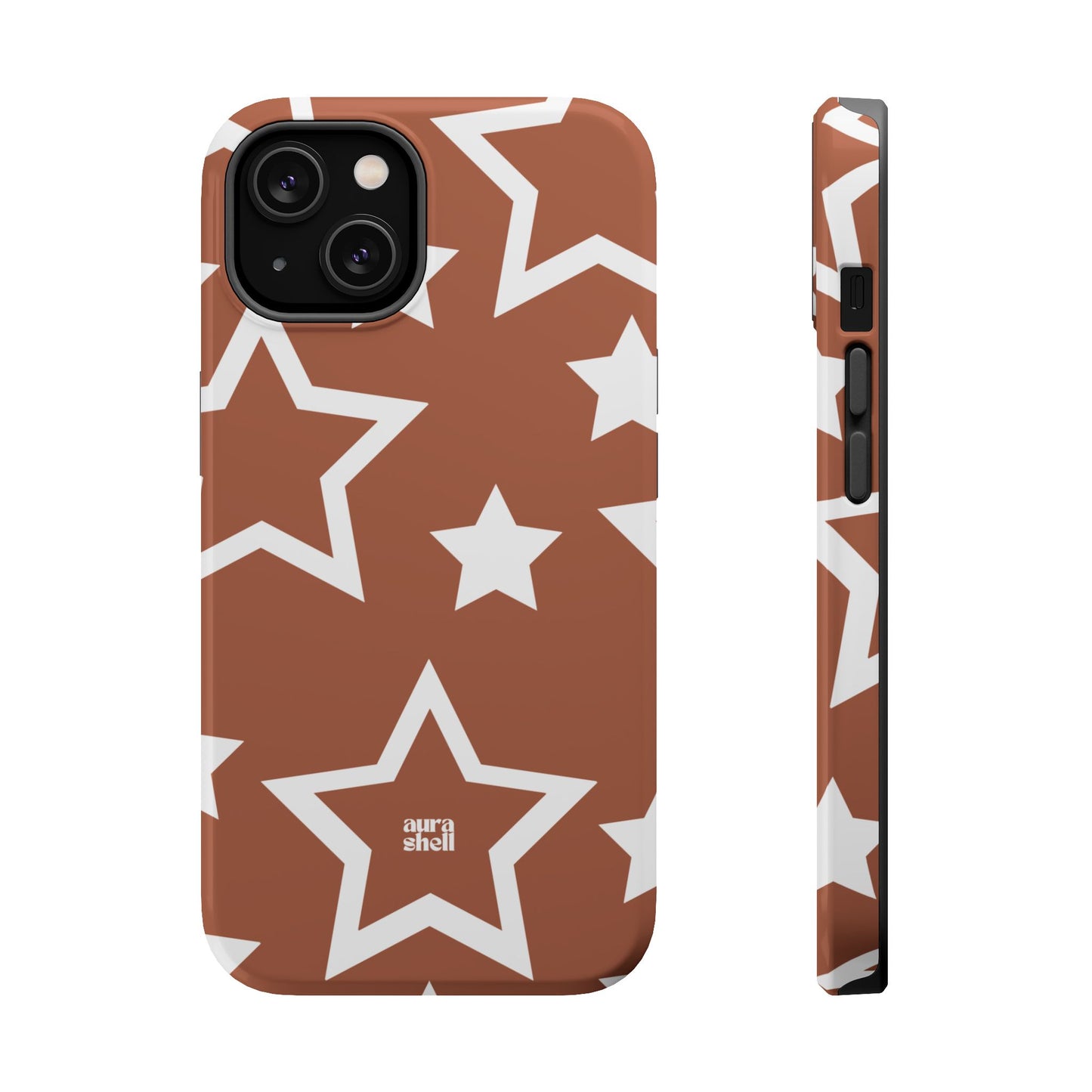 Shop Aura Shell Dual Layer Protective Cute Glossy Finish iPhone Case