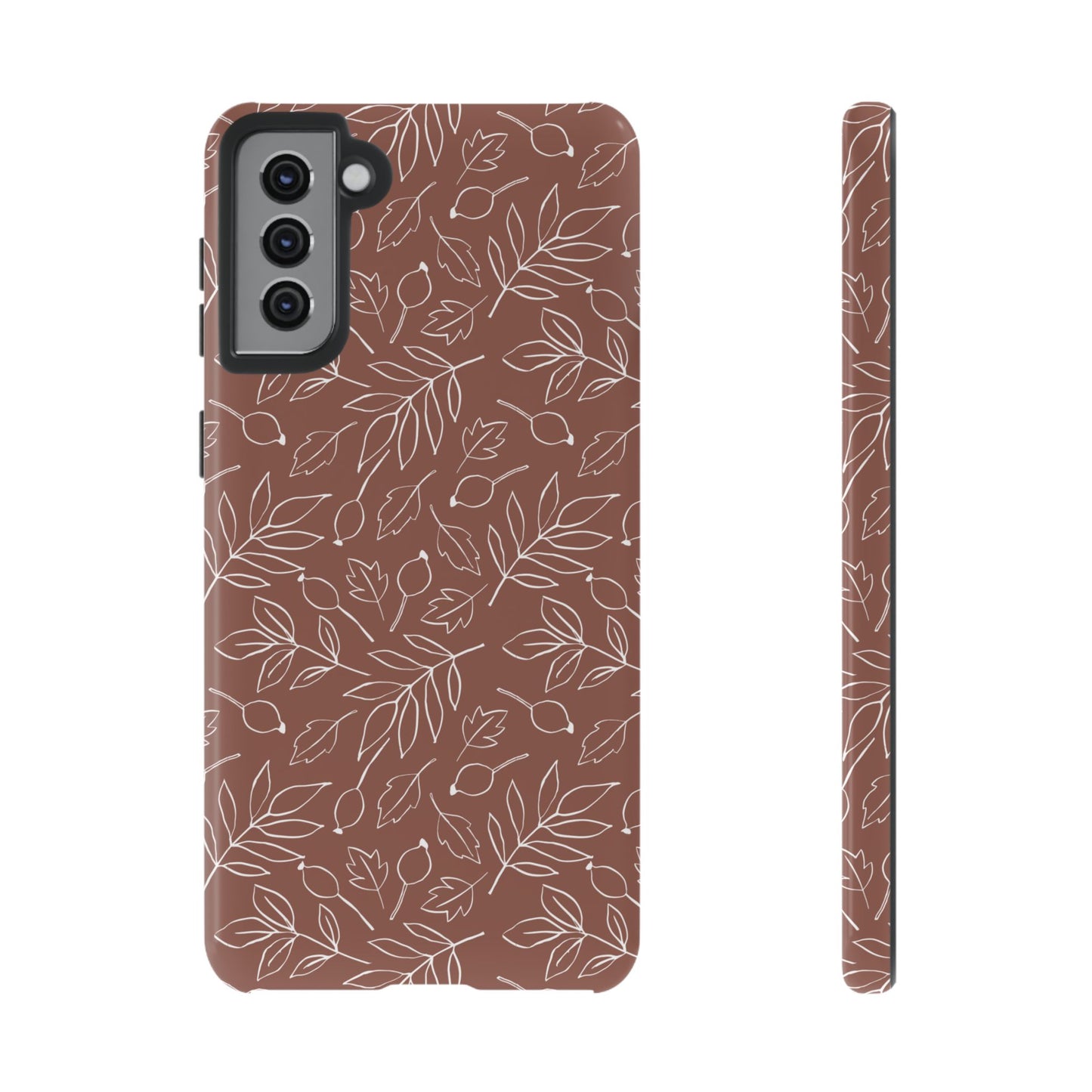 Falling Leaves in Hazelnut Mocha Samsung Galaxy Case