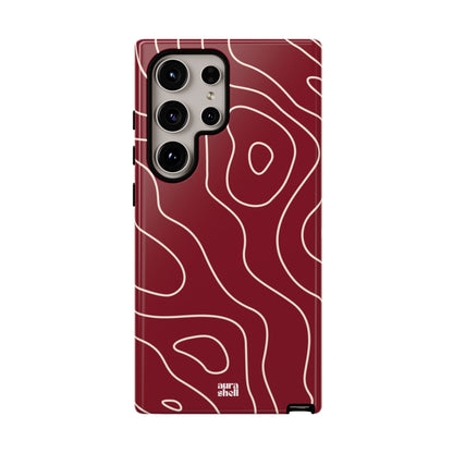 Minimalist in Red Wine Samsung Galaxy Case