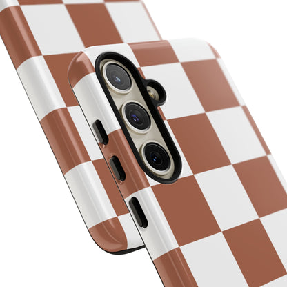 Checkers in Terracotta Samsung Galaxy Case