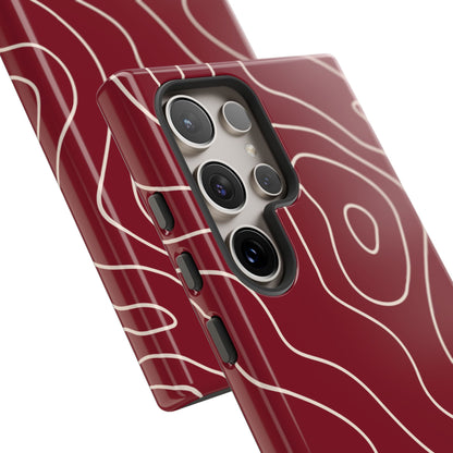 Minimalist in Red Wine Samsung Galaxy Case