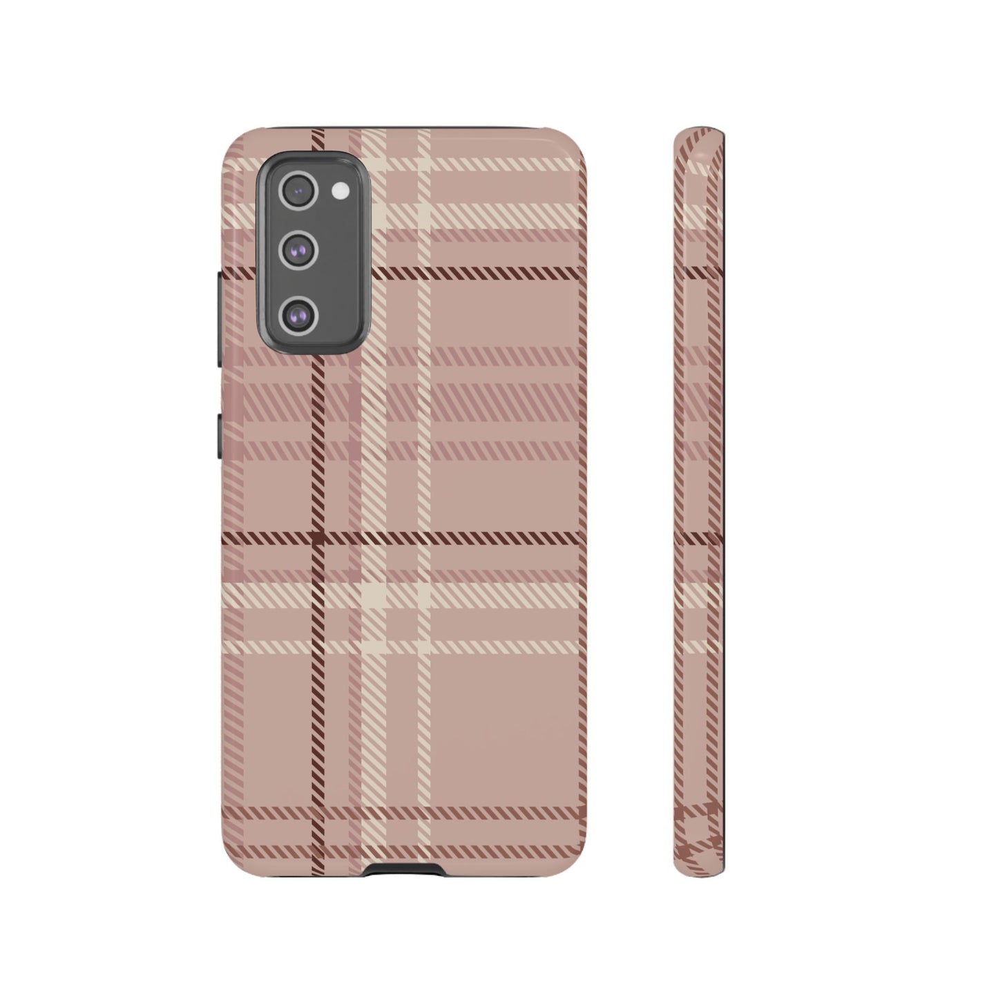 Plaid in Vanilla Iced Latte Samsung Galaxy Case