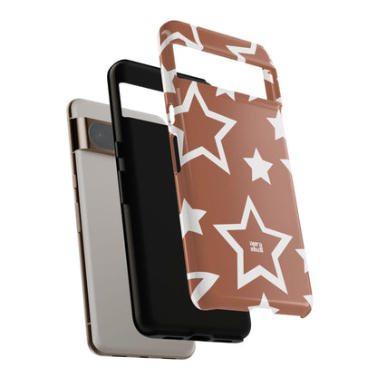 Stars in Terracotta Google Pixel Case - Aura Shell