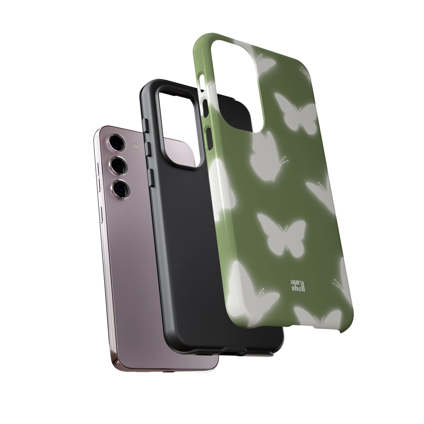 Butterflies in Matcha Samsung Galaxy Case