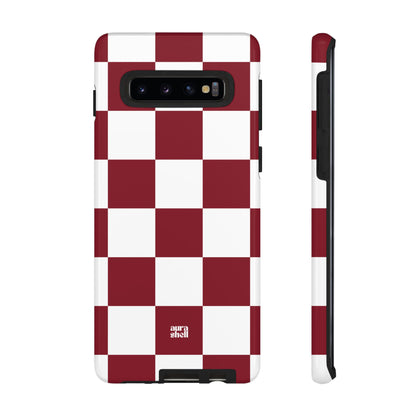 Checkers in Red Wine Samsung Galaxy Case