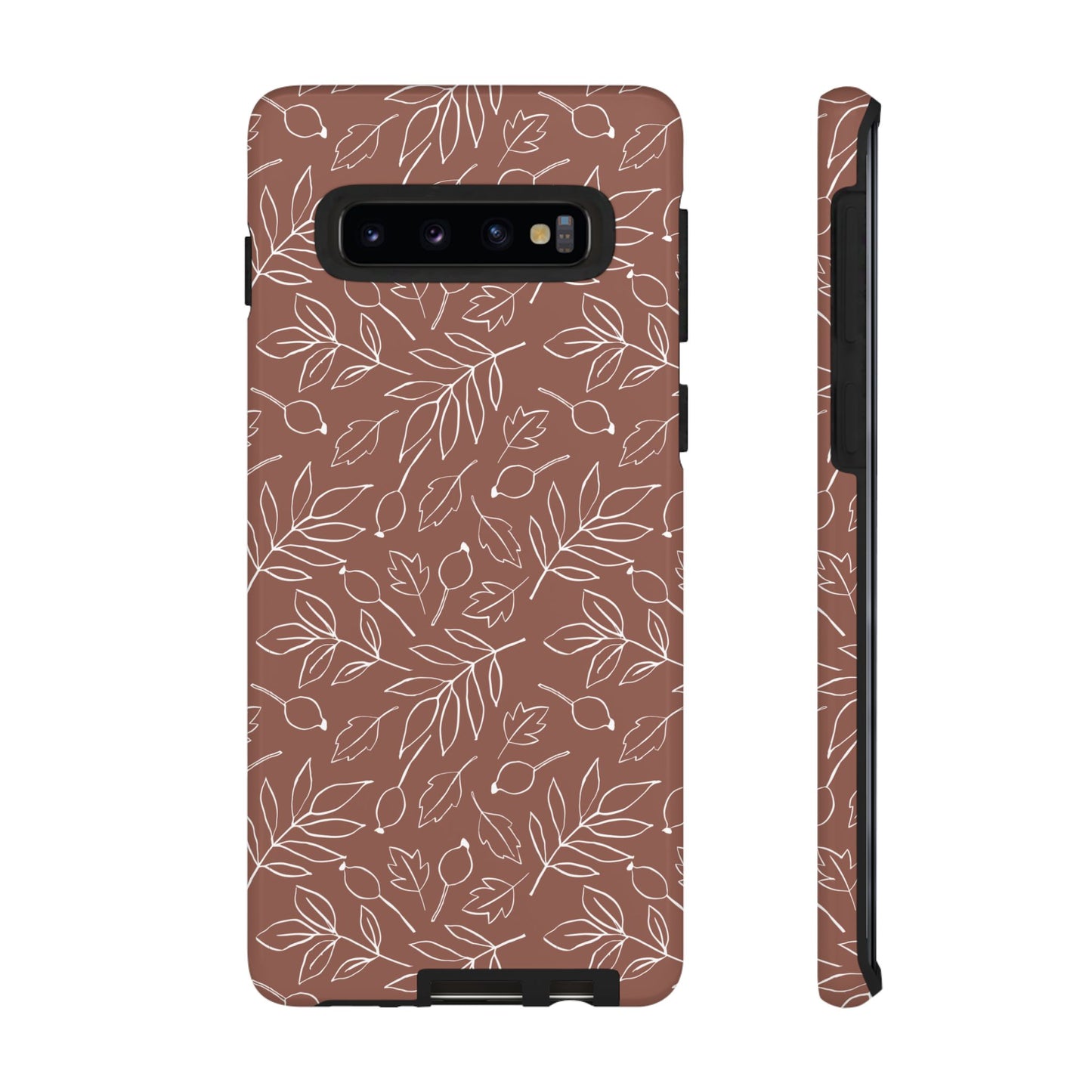 Falling Leaves in Hazelnut Mocha Samsung Galaxy Case