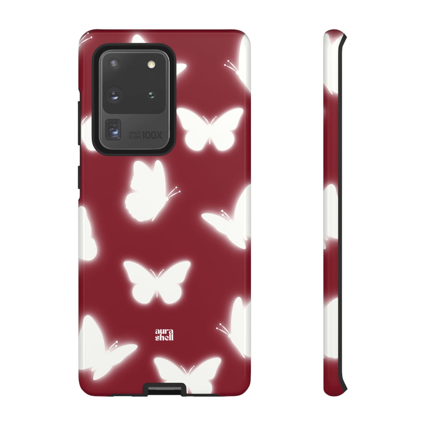 Butterflies in Red Wine Samsung Galaxy Case