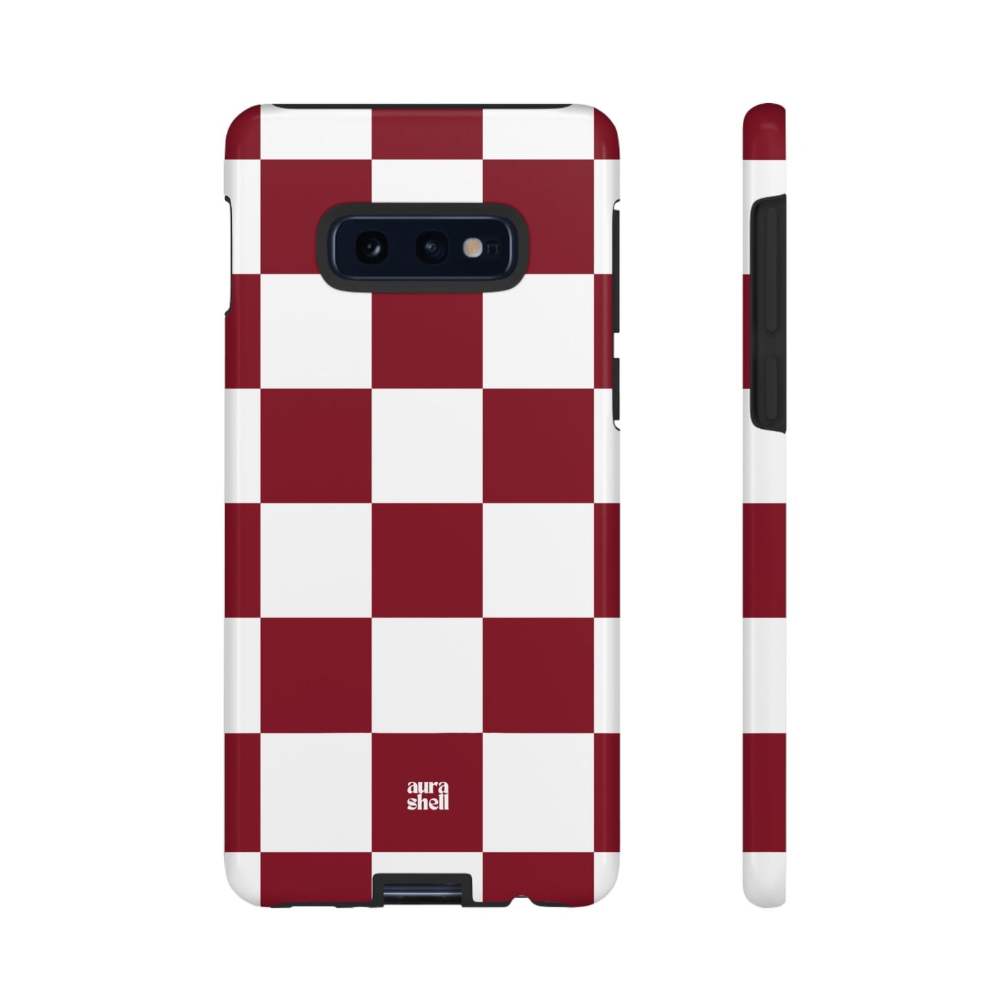 Checkers in Red Wine Samsung Galaxy Case