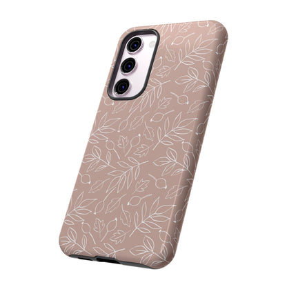 Falling Leaves in Vanilla Iced Latte Samsung Galaxy Case