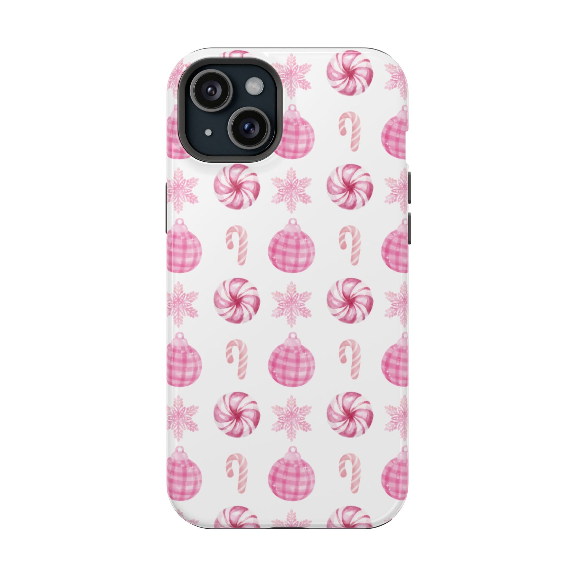 Pink Christmas iPhone Case - Aura Shell