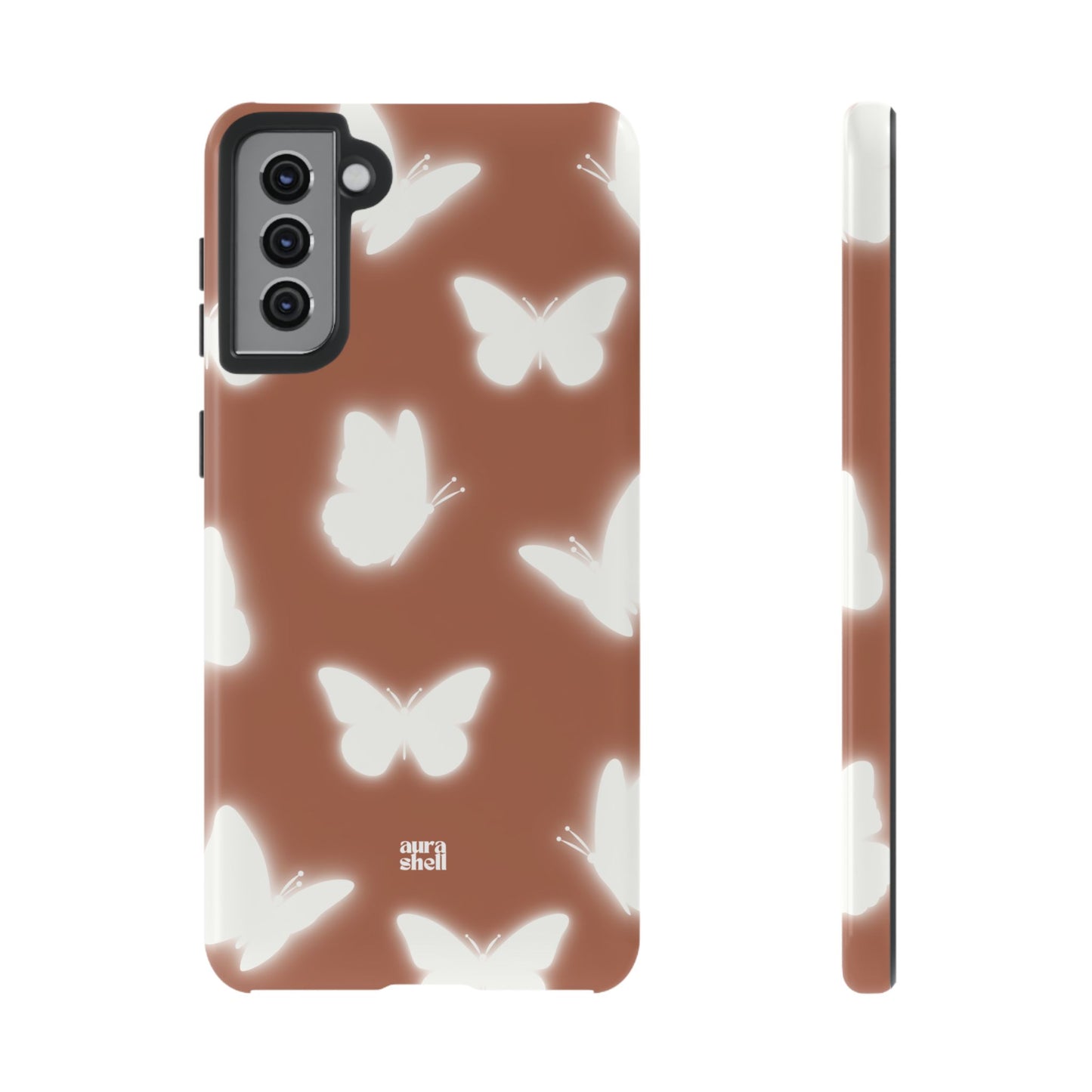 Butterflies in Terracotta Samsung Galaxy Case