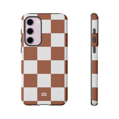 Checkers in Terracotta Samsung Galaxy Case