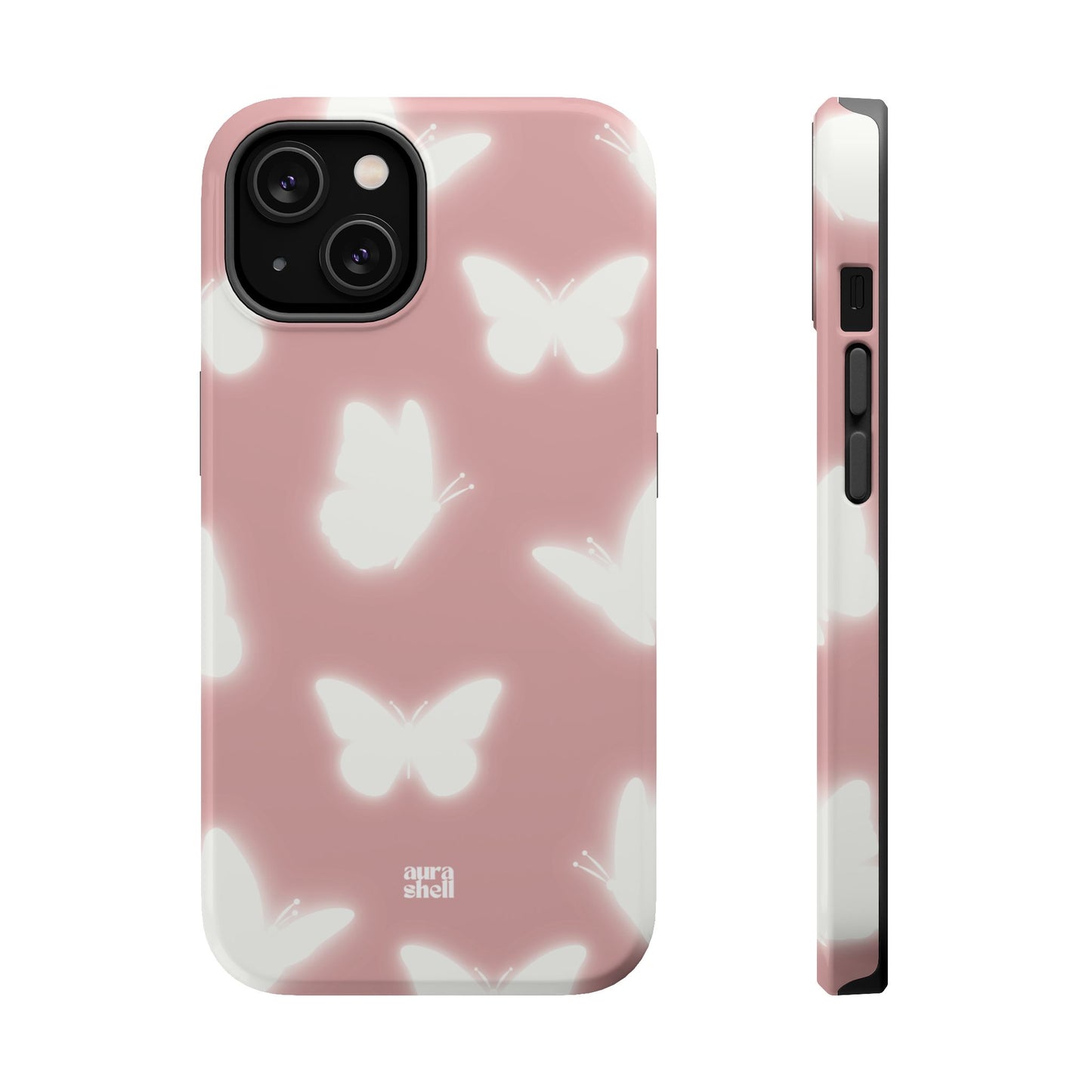 Shop Aura Shell Dual Layer Protective Cute Glossy Finish iPhone Case