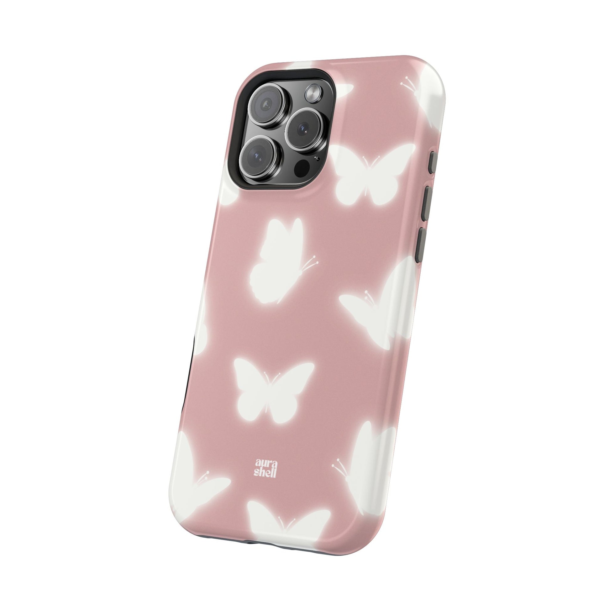 Shop Aura Shell Dual Layer Protective Cute Glossy Finish iPhone Case