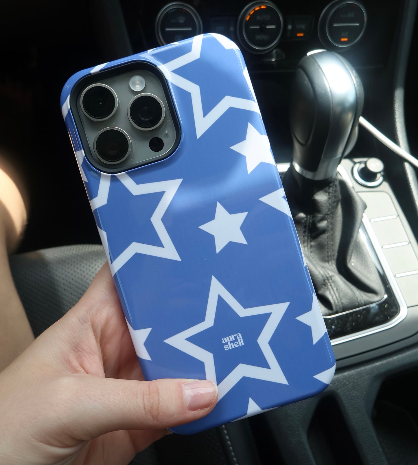 Stars in Denim iPhone Case - Aura Shell