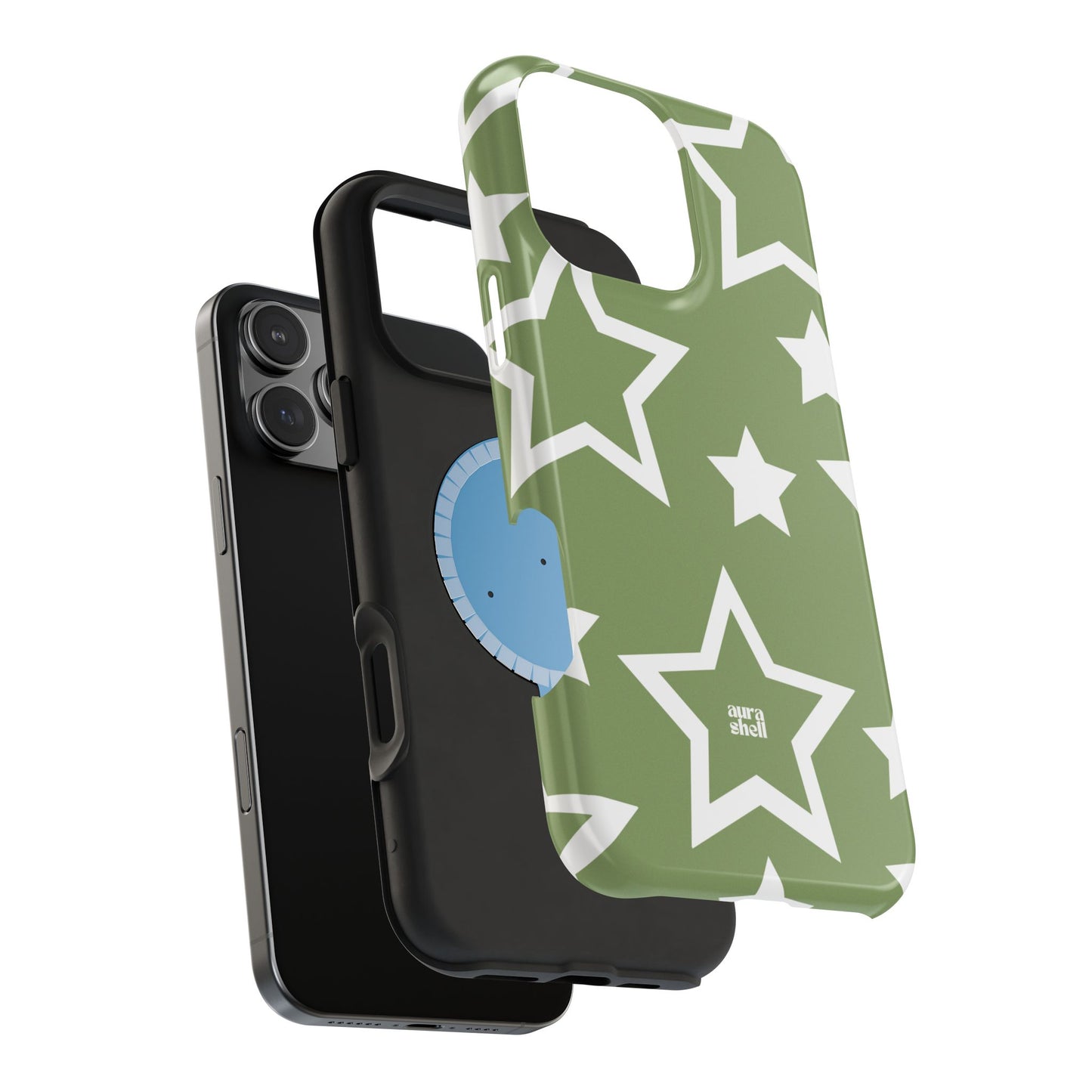 Stars in Matcha iPhone Case - Aura Shell