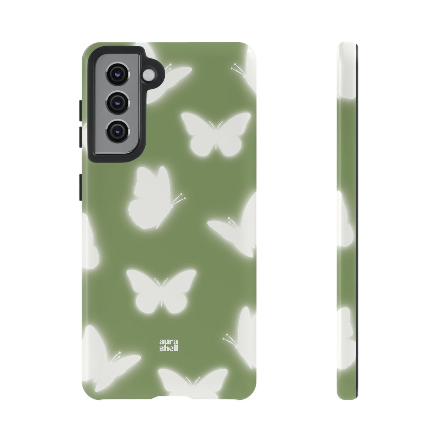 Butterflies in Matcha Samsung Galaxy Case