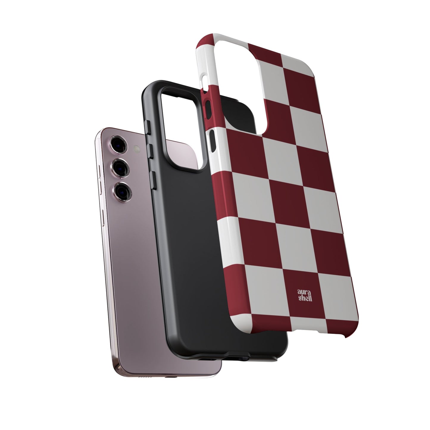 Checkers in Red Wine Samsung Galaxy Case