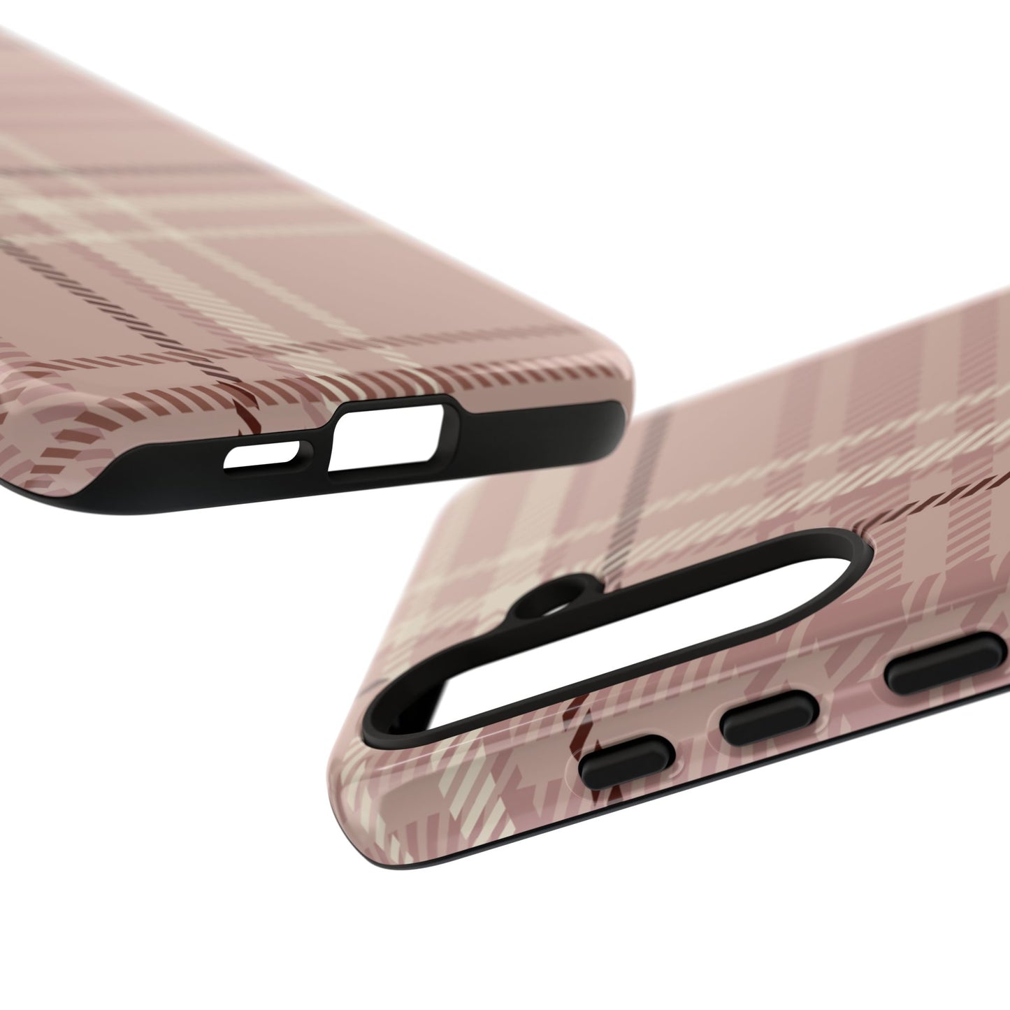 Plaid in Vanilla Iced Latte Samsung Galaxy Case