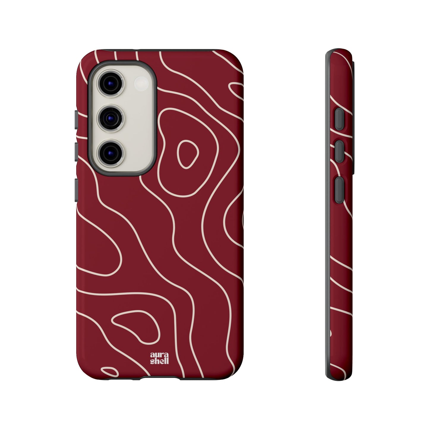 Minimalist in Red Wine Samsung Galaxy Case