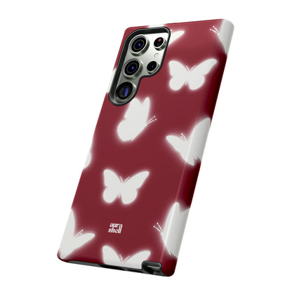 Butterflies in Red Wine Samsung Galaxy Case