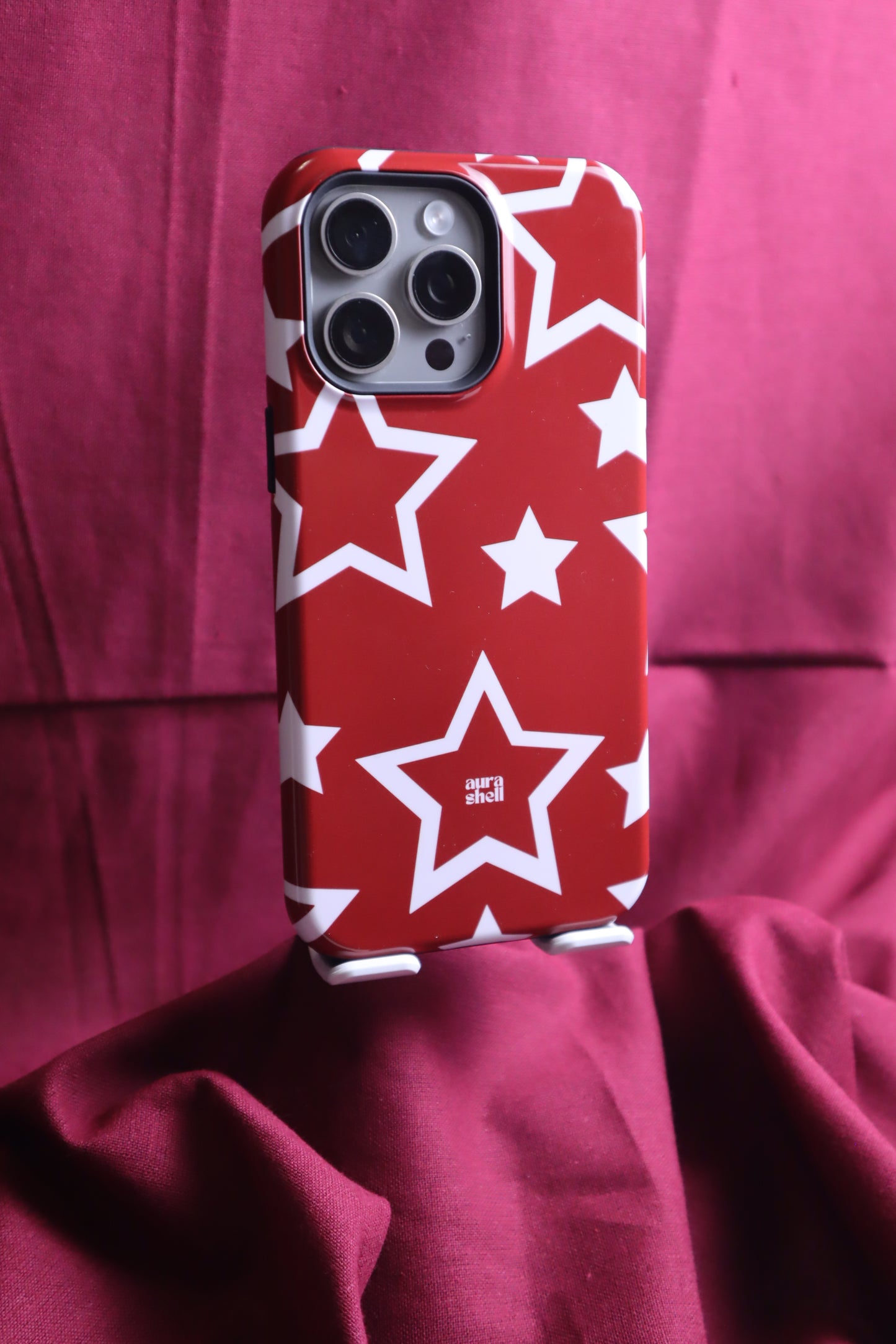 Stars in Red Wine iPhone Case - Aura Shell