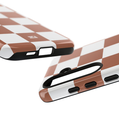 Checkers in Terracotta Samsung Galaxy Case