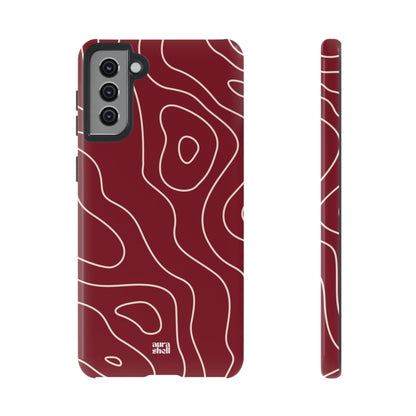 Minimalist in Red Wine Samsung Galaxy Case