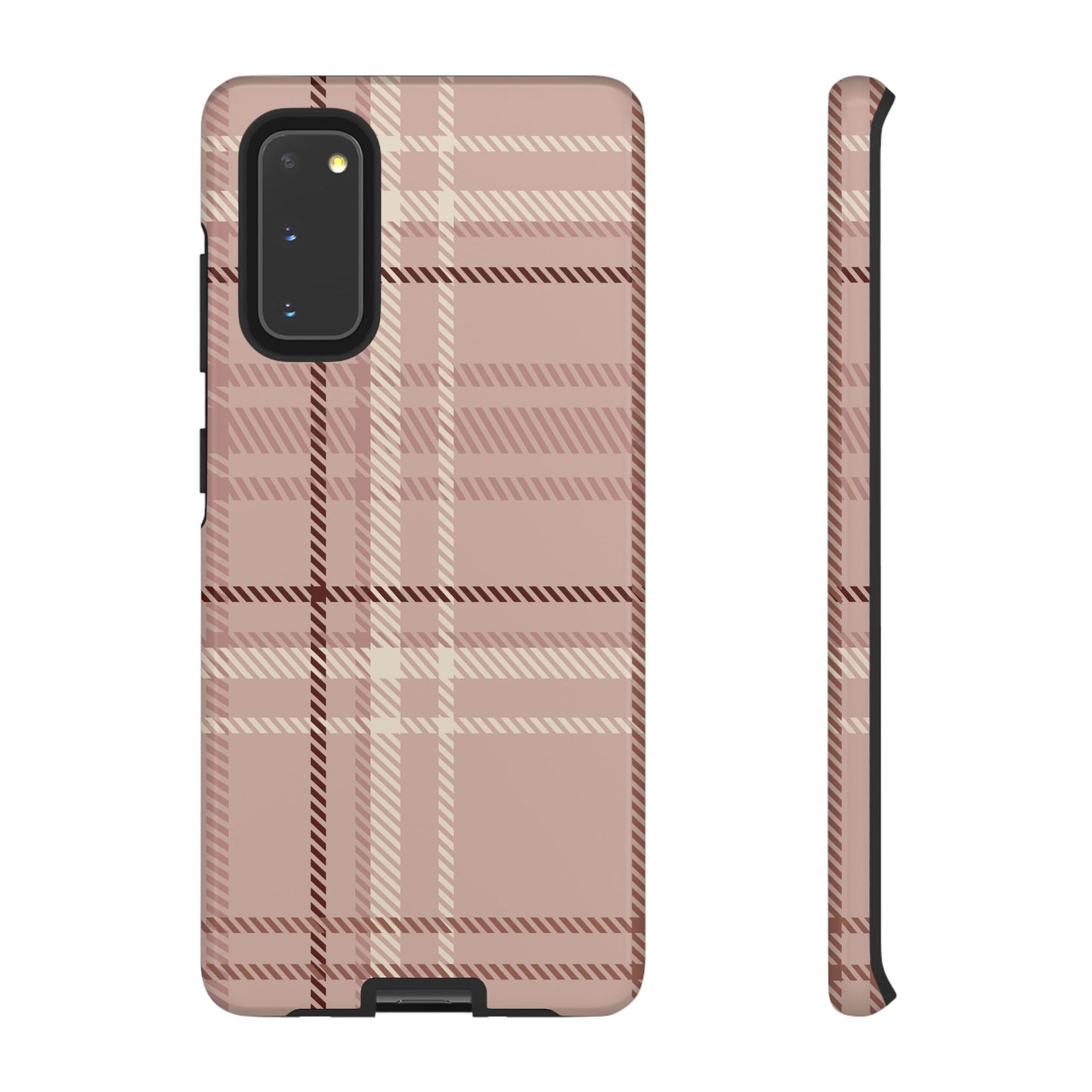 Plaid in Vanilla Iced Latte Samsung Galaxy Case