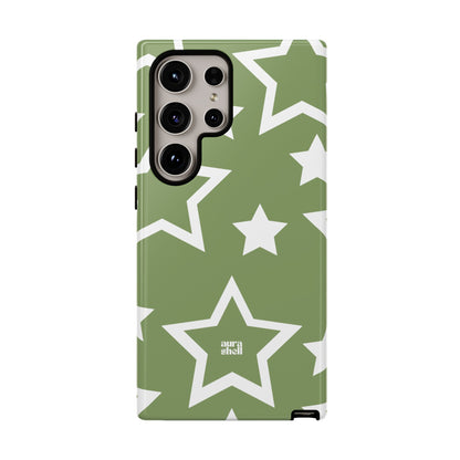 Stars in Matcha Samsung Galaxy Case