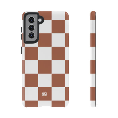 Checkers in Terracotta Samsung Galaxy Case