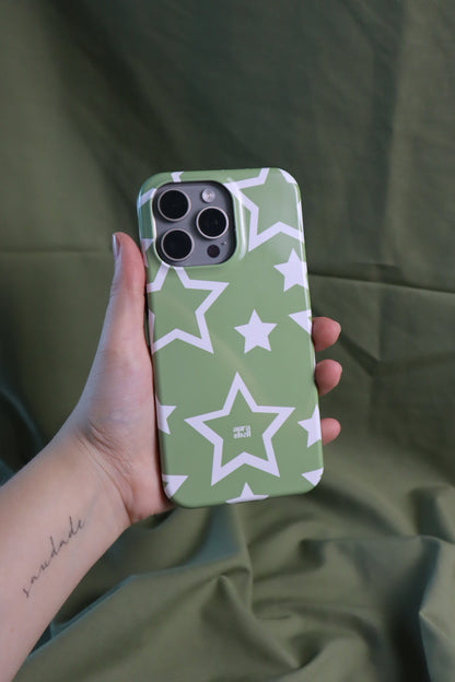 Stars in Matcha iPhone Case - Aura Shell