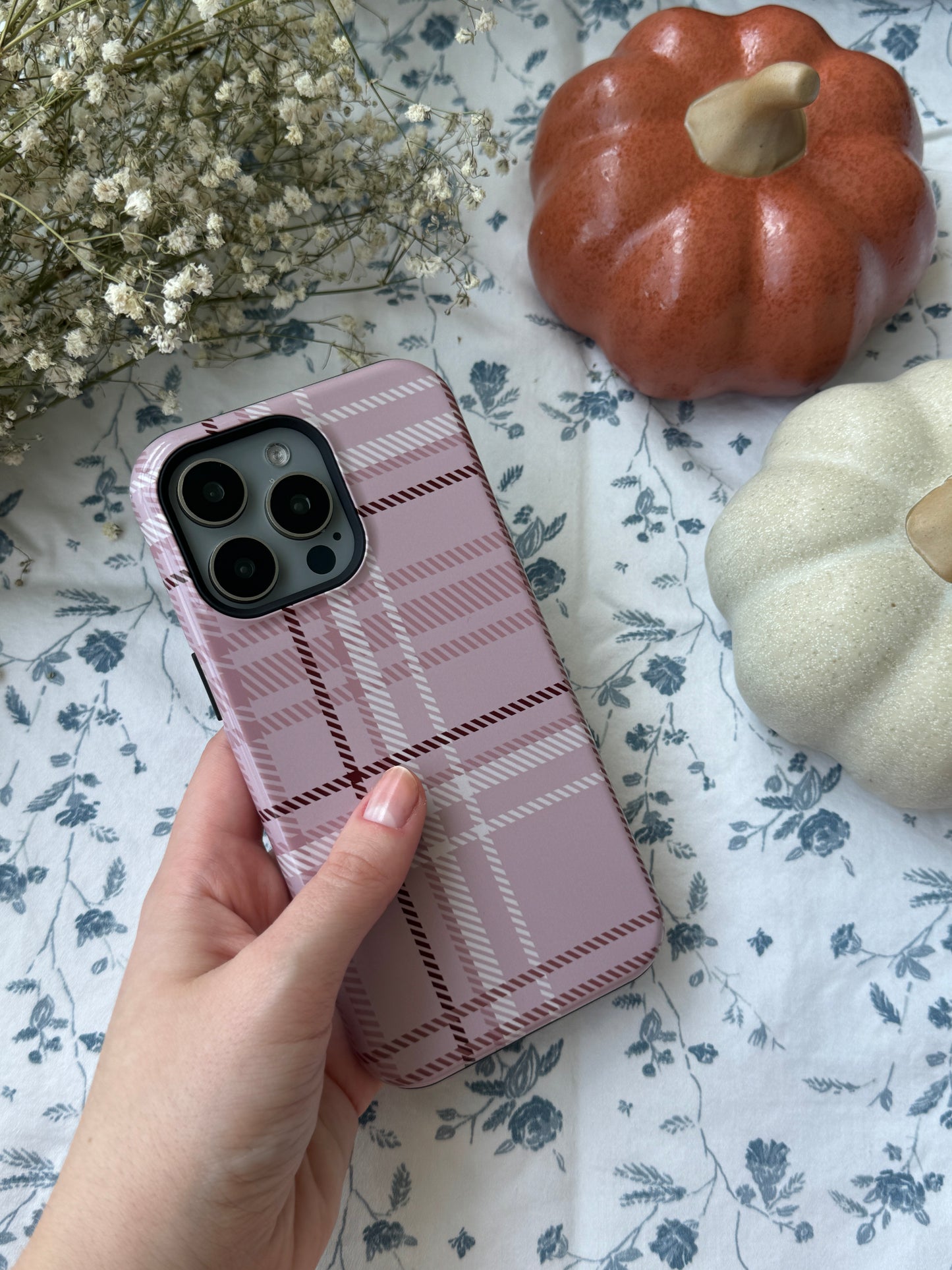 Plaid in Vanilla Iced Latte iPhone Case - Aura Shell