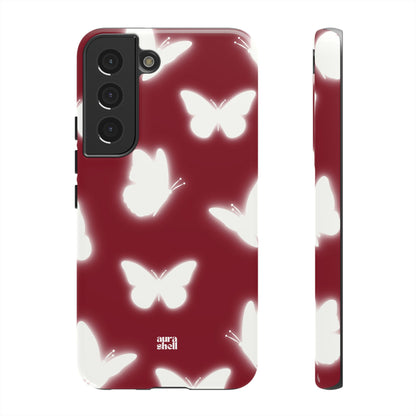 Butterflies in Red Wine Samsung Galaxy Case