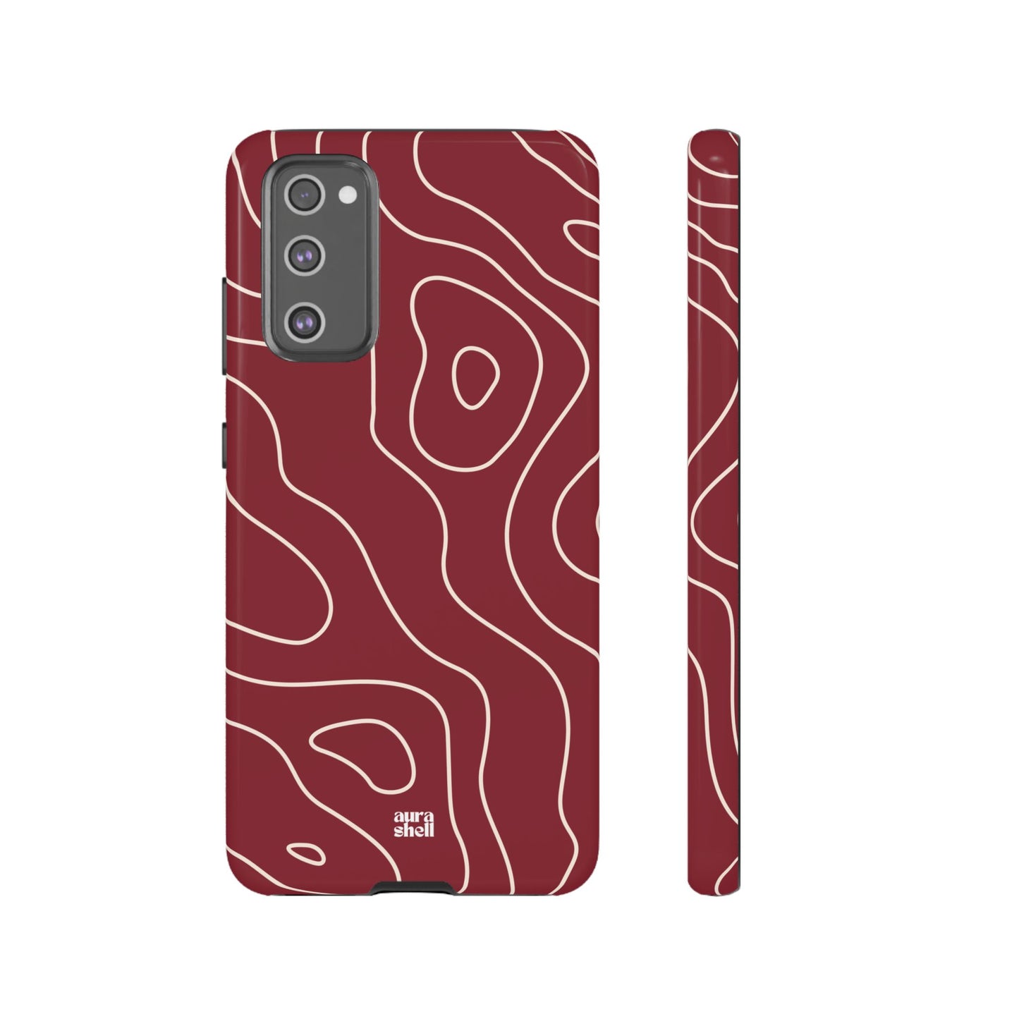 Minimalist in Red Wine Samsung Galaxy Case