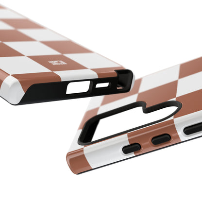 Checkers in Terracotta Samsung Galaxy Case