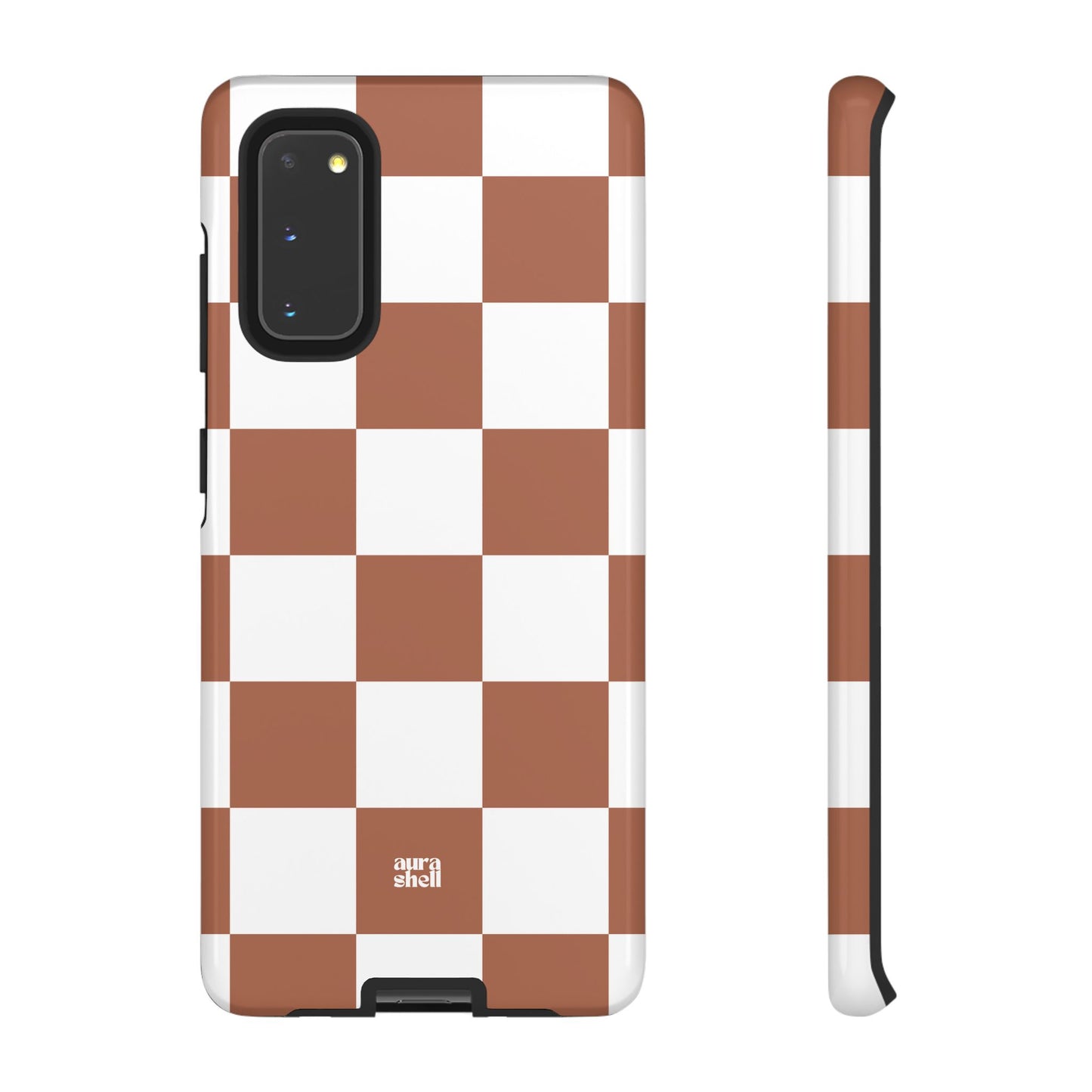 Checkers in Terracotta Samsung Galaxy Case