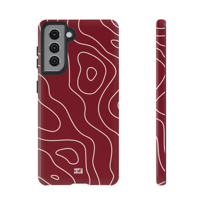 Minimalist in Red Wine Samsung Galaxy Case