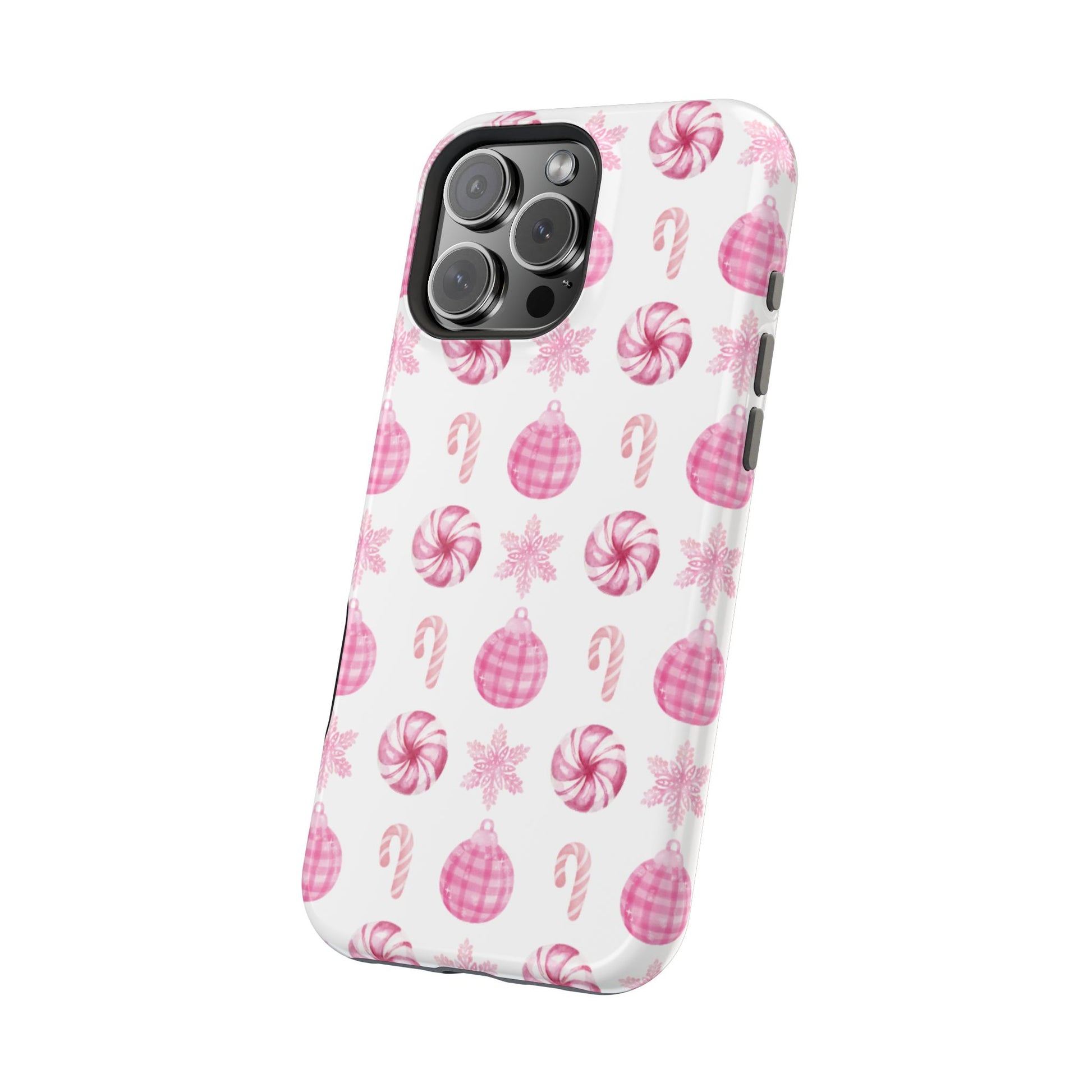 Pink Christmas iPhone Case - Aura Shell