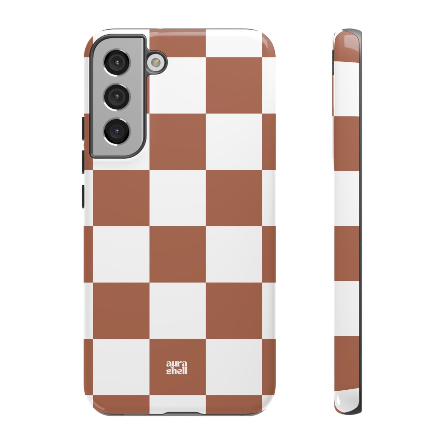 Checkers in Terracotta Samsung Galaxy Case