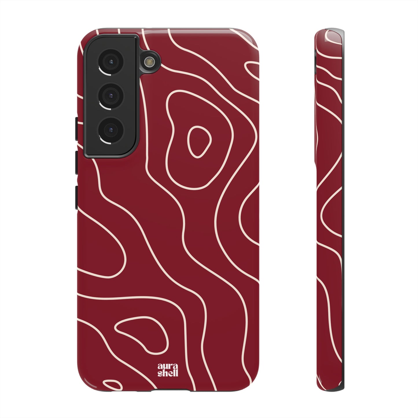 Minimalist in Red Wine Samsung Galaxy Case