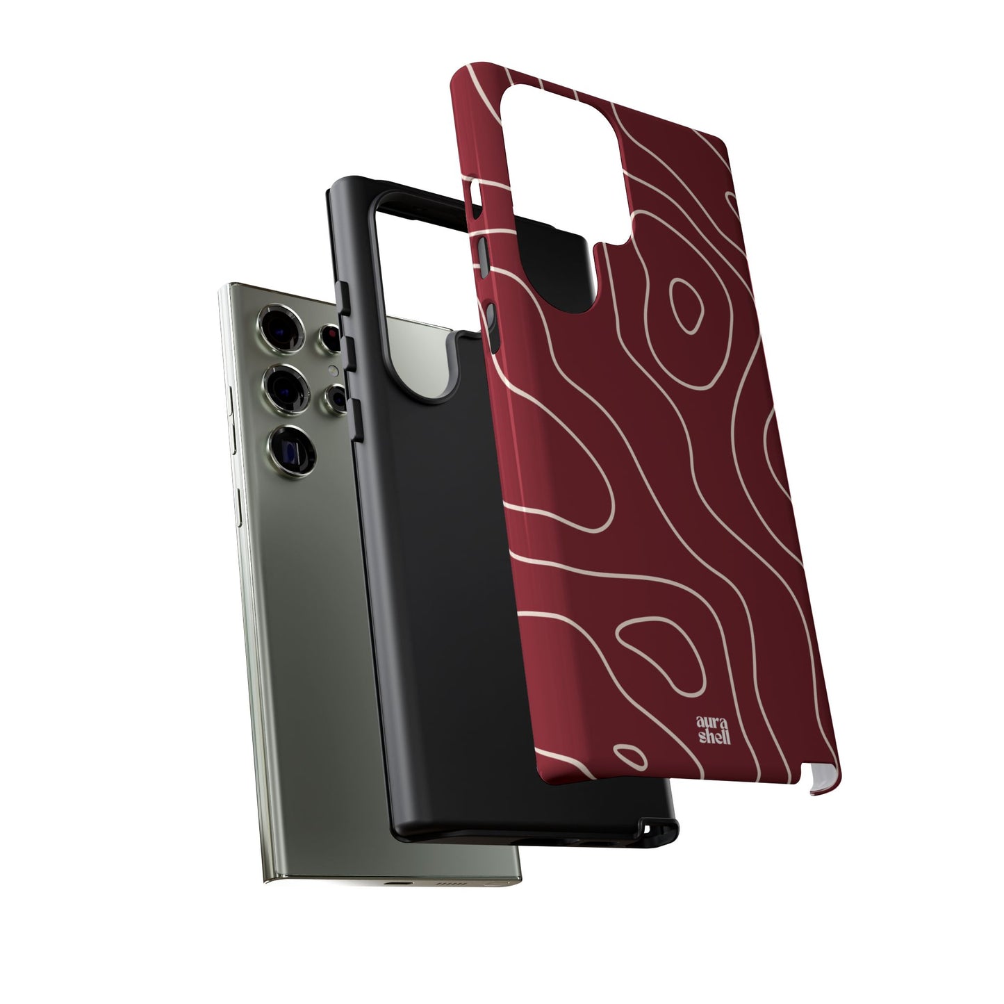 Minimalist in Red Wine Samsung Galaxy Case