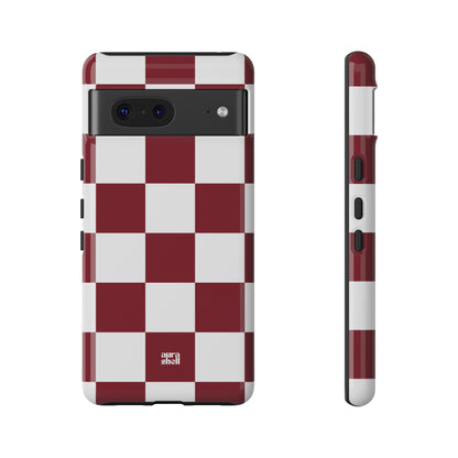 Checkers in Red Wine Google Pixel Case