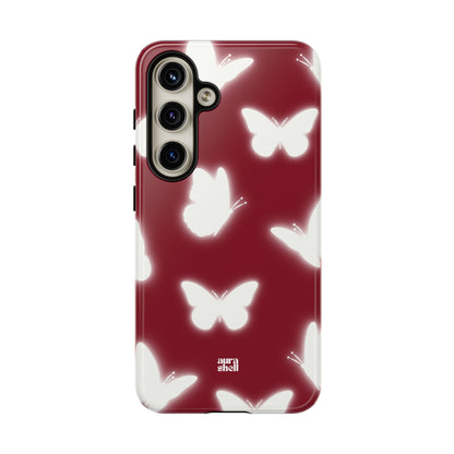 Butterflies in Red Wine Samsung Galaxy Case