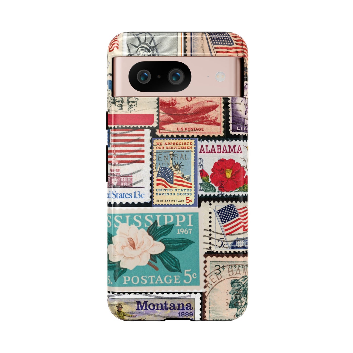 US Stamp Collection Google Pixel Case