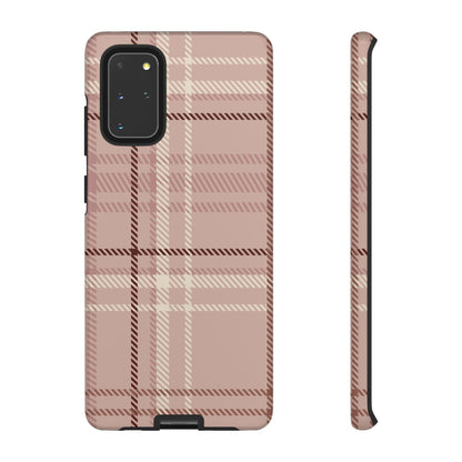 Plaid in Vanilla Iced Latte Samsung Galaxy Case