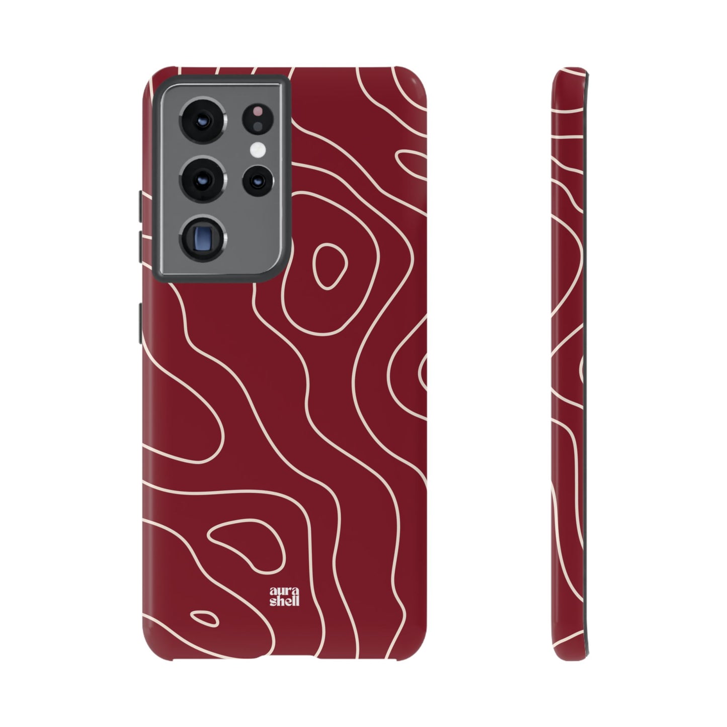 Minimalist in Red Wine Samsung Galaxy Case