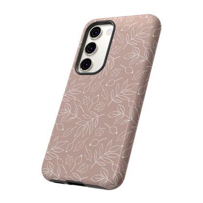 Falling Leaves in Vanilla Iced Latte Samsung Galaxy Case